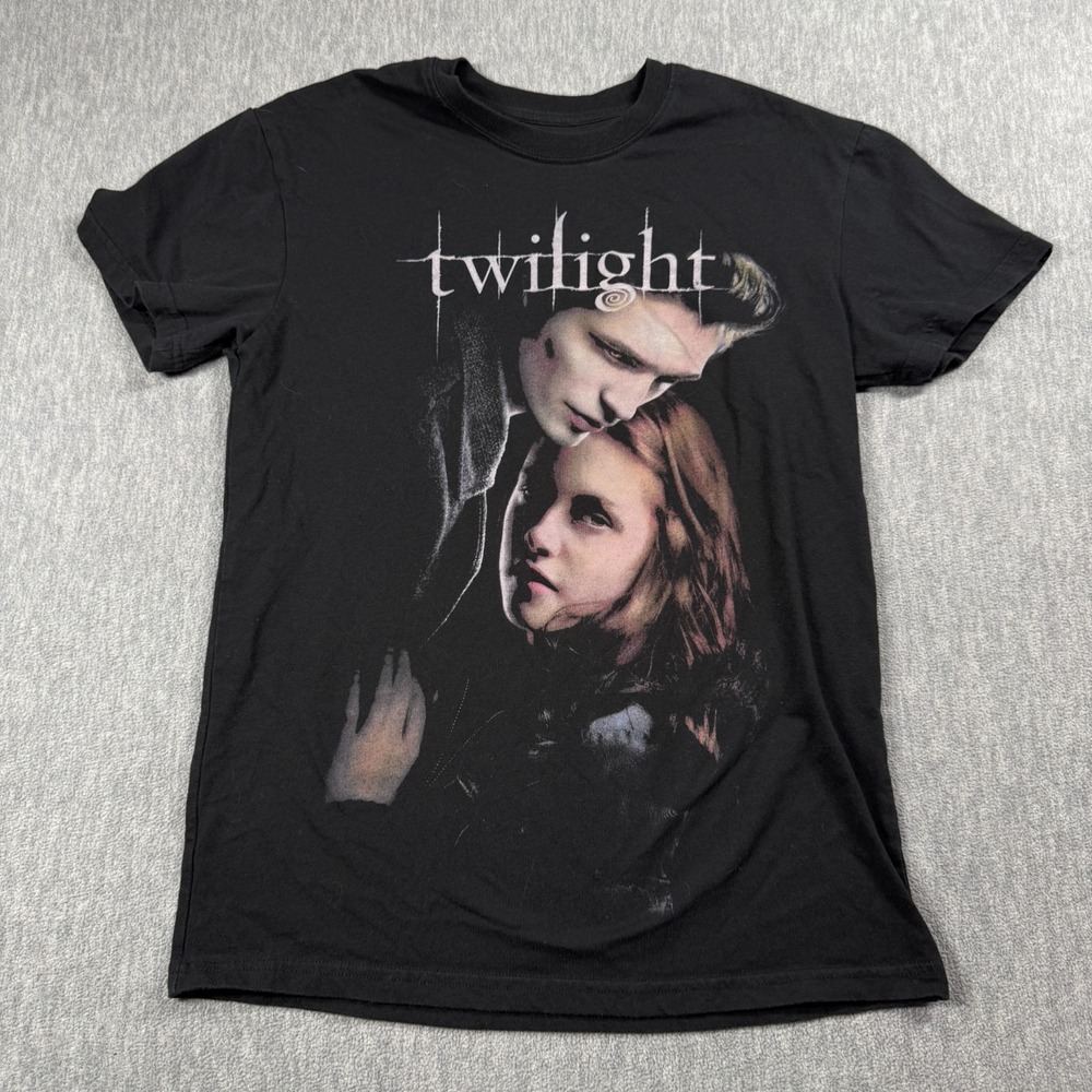 Twilight T-Shirt Unisex S Black Graphic Movie Promo Edward Bella Vampire Y2K